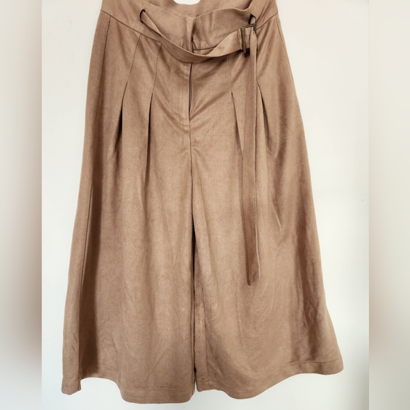 Dance & Marvel Pants & Jumpsuits Dance Marvel Culotte Suede Cropped